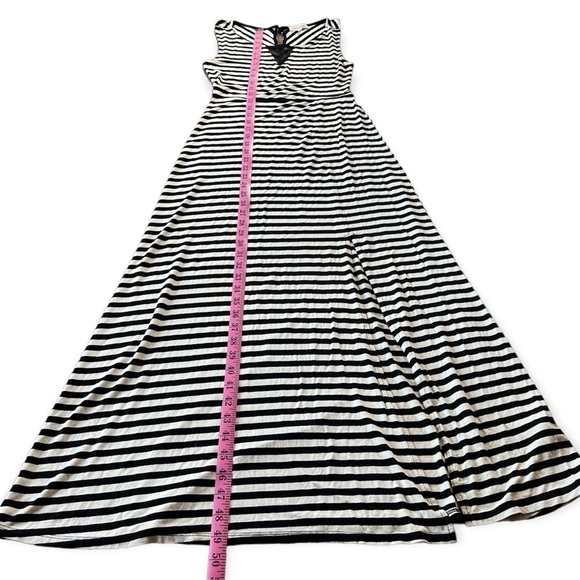 Monteau Women’s Black & White Striped Maxi Dress, Size Medium - Picture 9 of 9